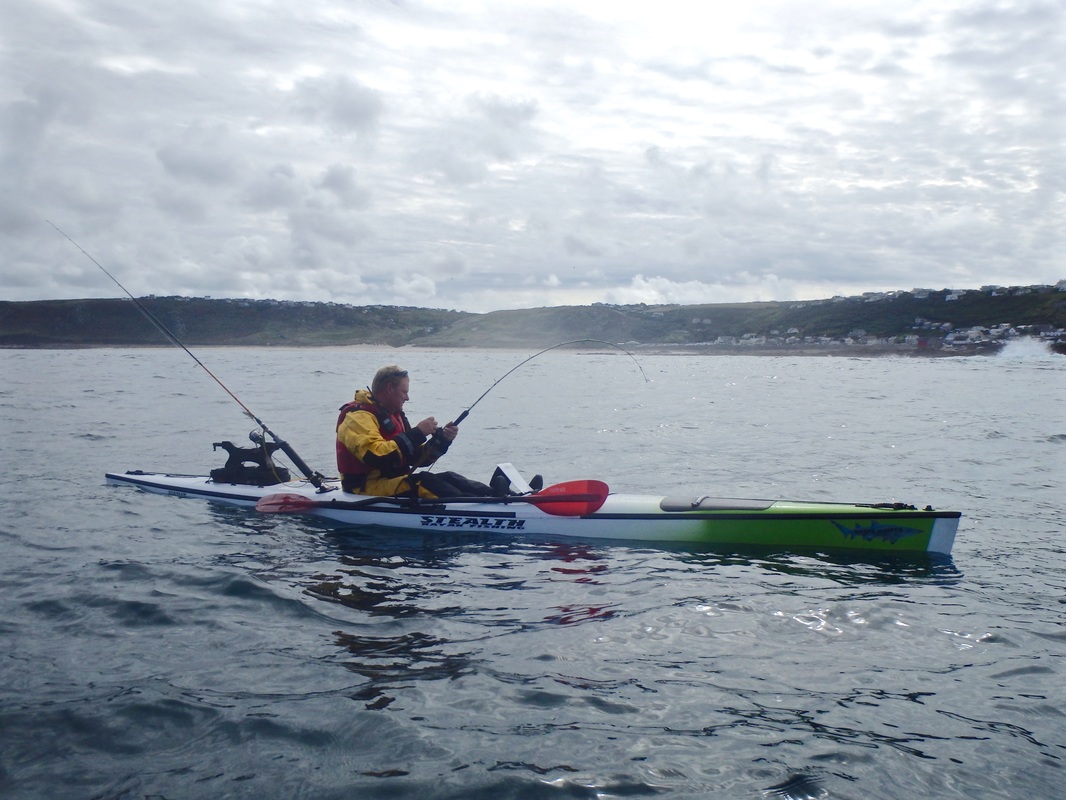 Craig at the Penzance Kayak Fishing Meet 2015