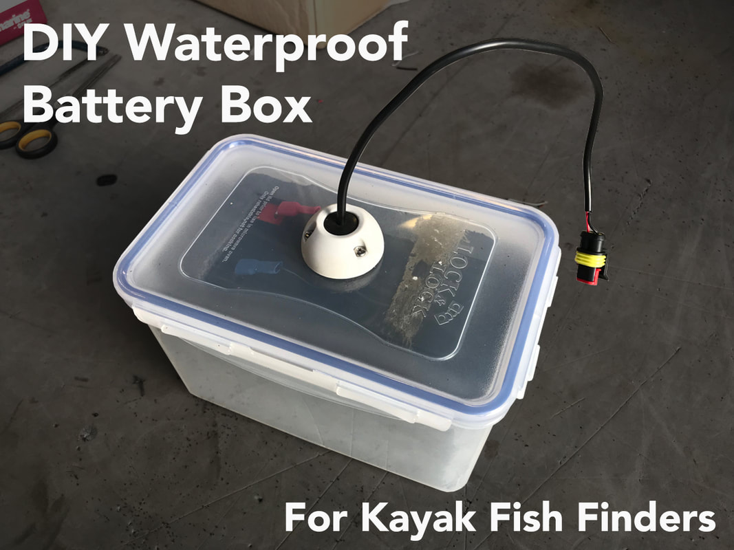 Aerator Pump Elephant B095 Kayak Battery Box Waterproof Battery Enclosure for Powering GPS Fish Finders Led Lights 