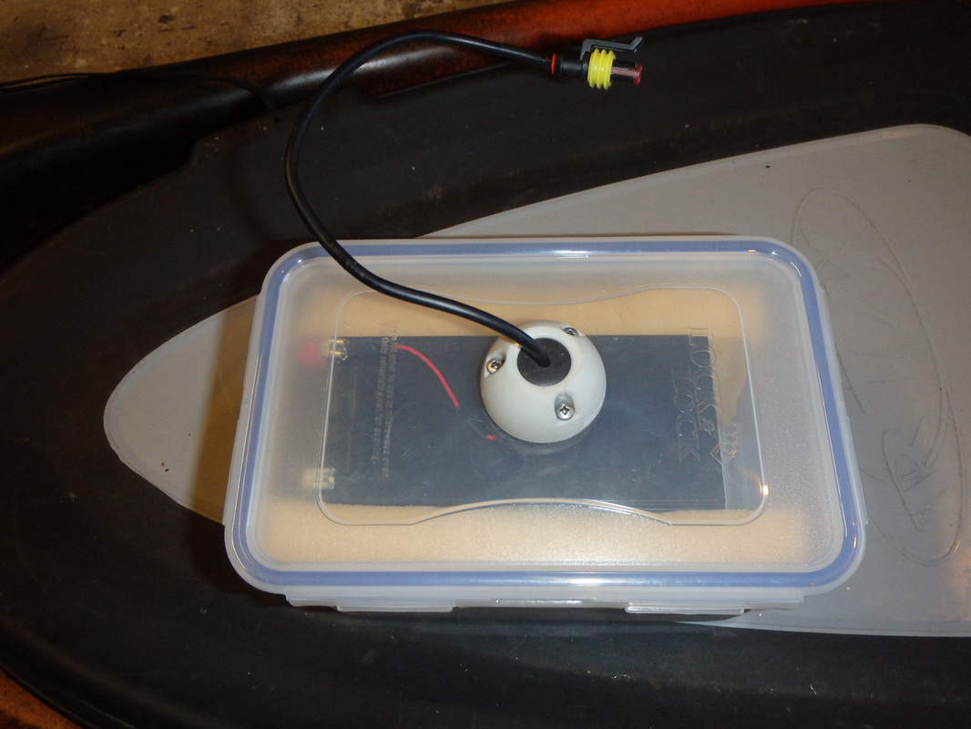 Waterproof Battery Box for a kayak fish finder
