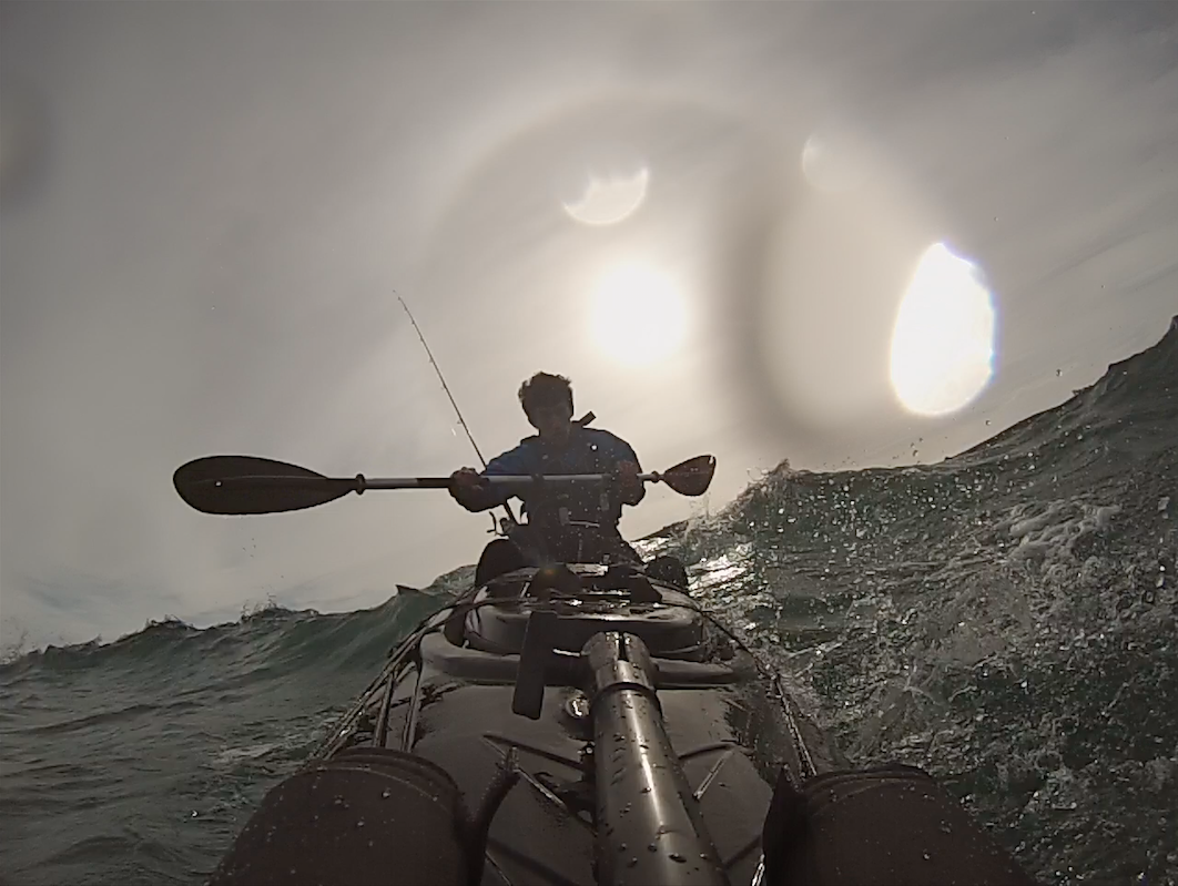 Paddling the RTM Tempo in rough water