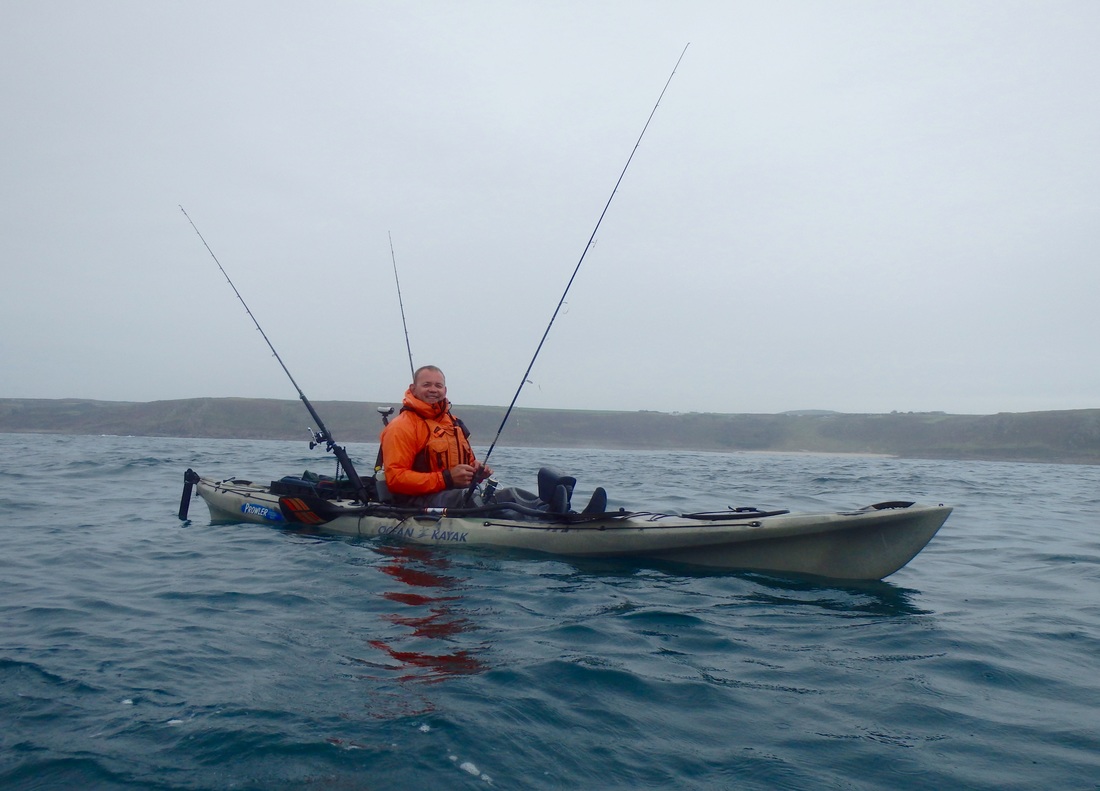 Hewy at the Penzance Kayak Fishing Meet 2015
