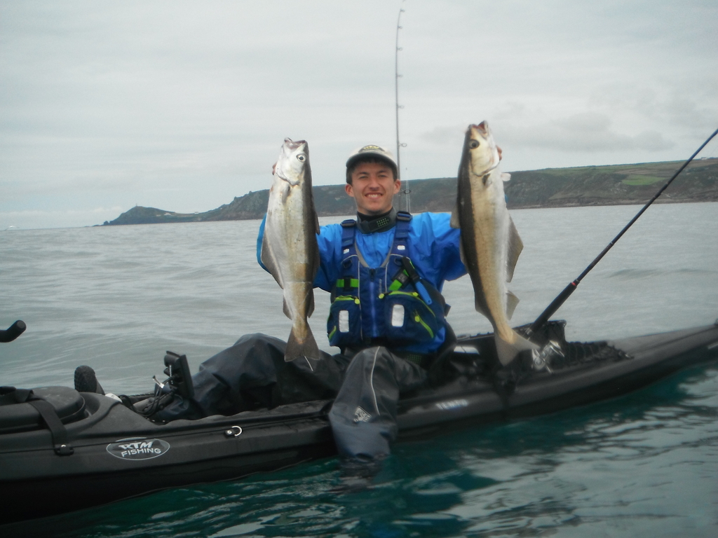 Pollack caught on the RTM Black Tempo at the Penzance Kayak Fishing Meet 2015