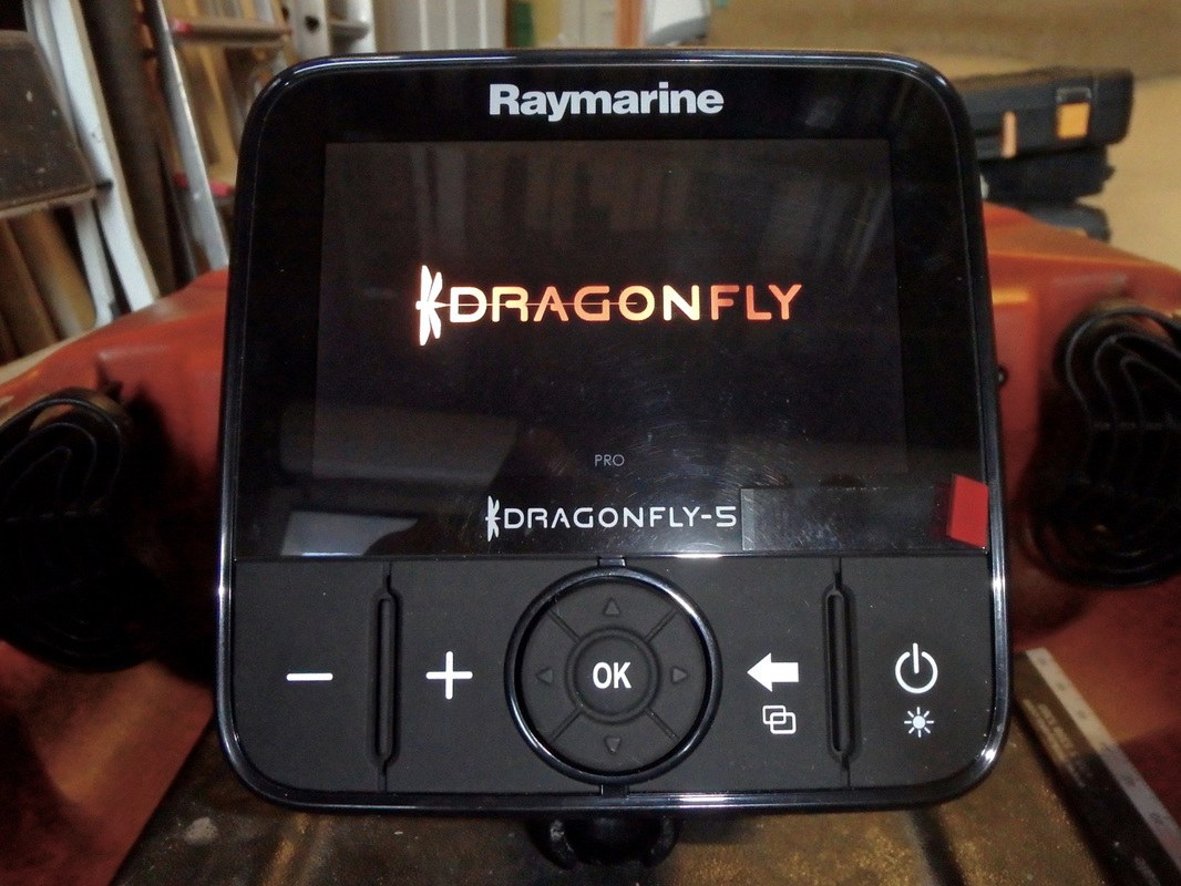 Installing a Raymarine Dragonfly 5-Pro on a kayak
