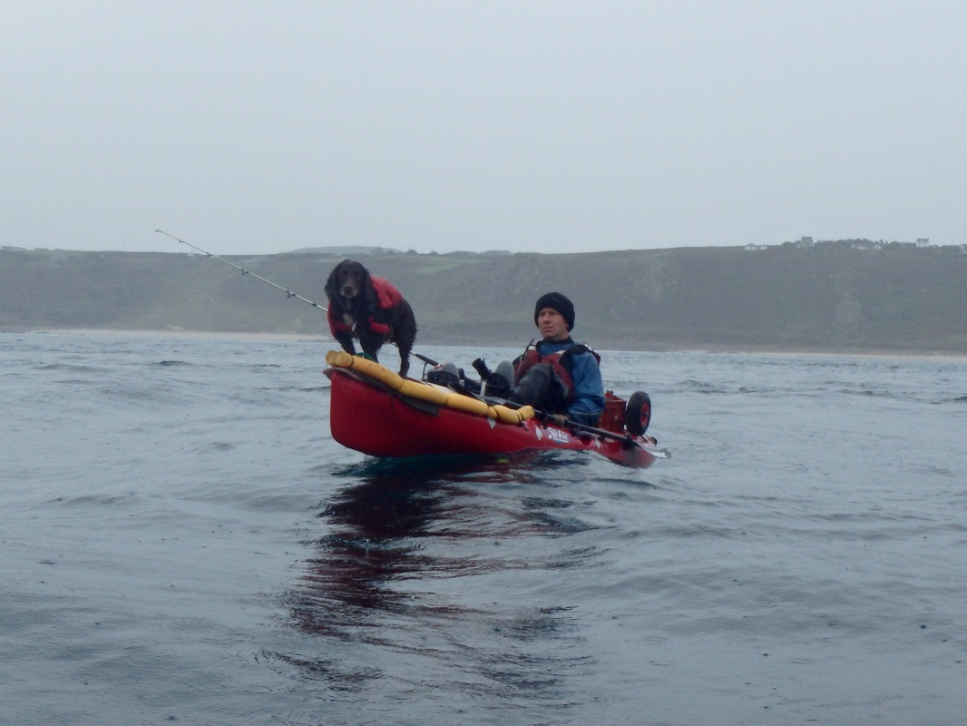 Laurence and Nobby at the Penzance Kayak Fishing Meet 2015