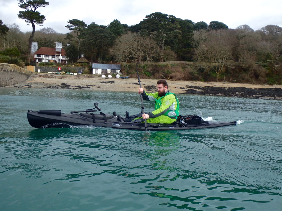 Paddling the RTM Tempo Angler in calm conditions
