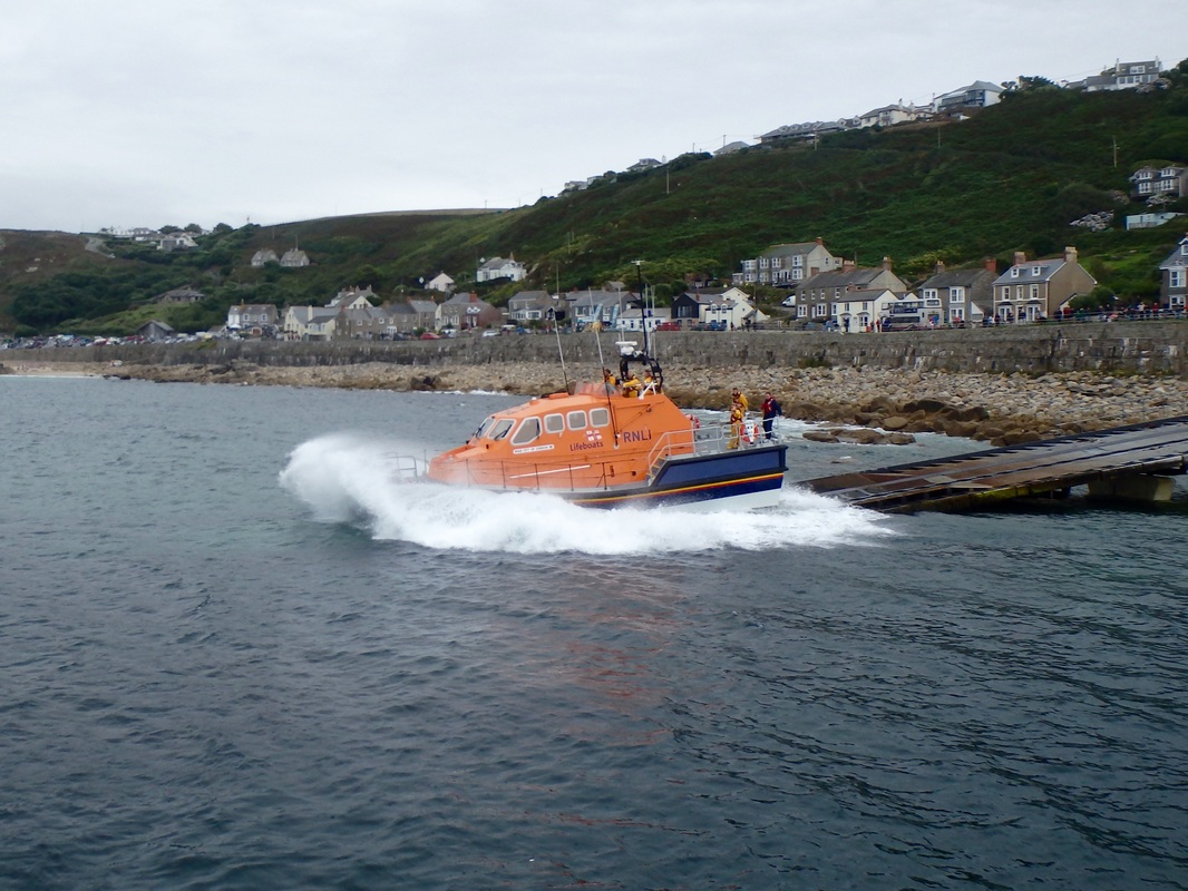Sennen Lifeboat Launch