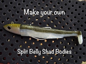 Make your own Split Belly Shad Bodies