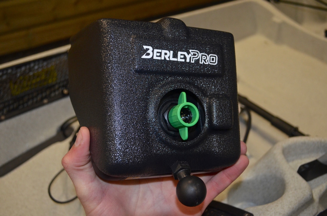 Berley Pro Visor fitted to a Raymarine Dragonfly 5 Pro