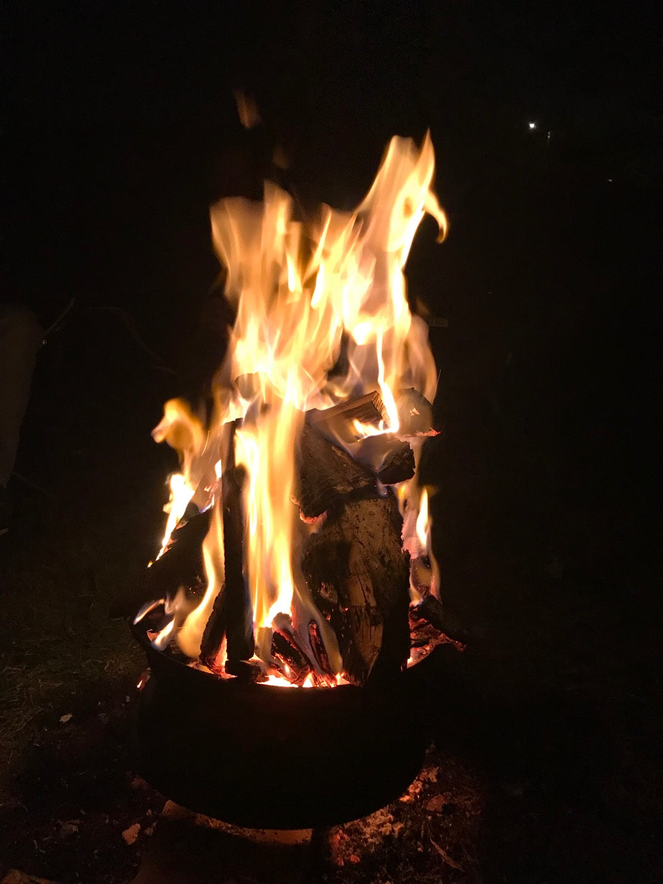 The campfire at the Penzance Kayak Fishing Meet 2018