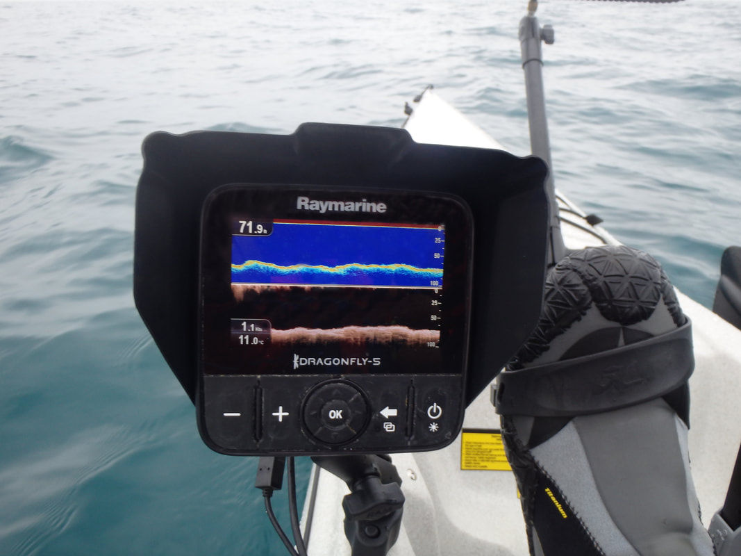 CHIRP Sonar and Downscan Imaging on a Raymarine Dragonfly 5 Pro