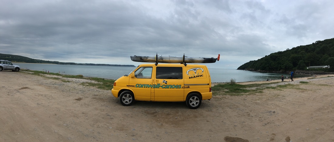Oxwich Bay Cornwall Canoes Van