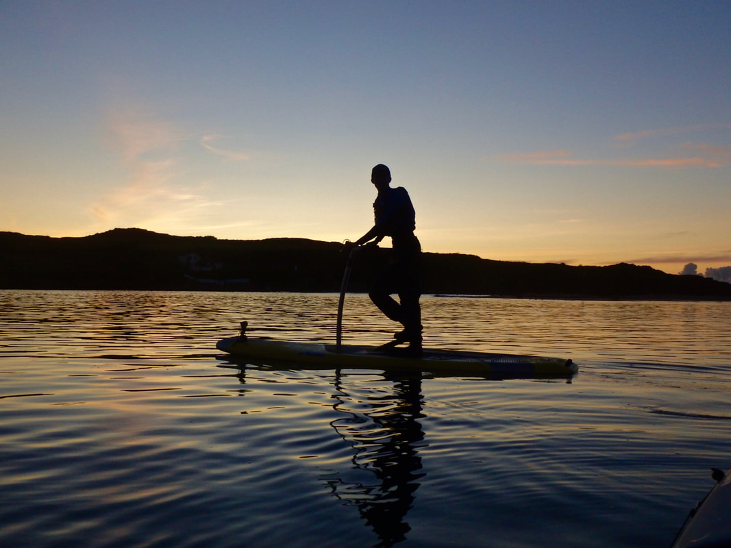 Pedalling and testing the Eclipse SUP from Hobie 