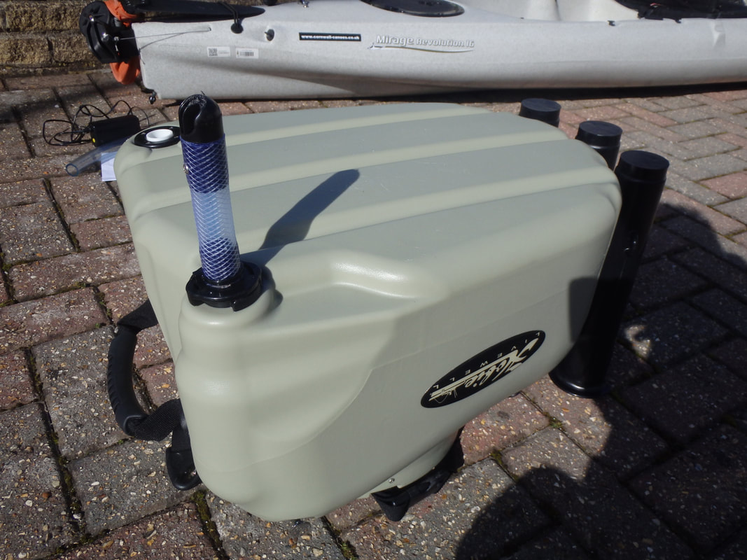 Hobie Livewell with Intake Tube Installed