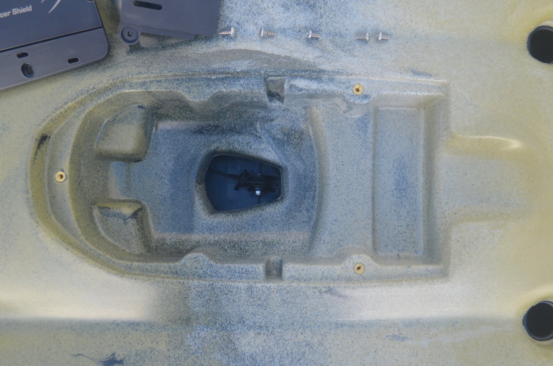 Hobie Guardian Transducer Shield Removed