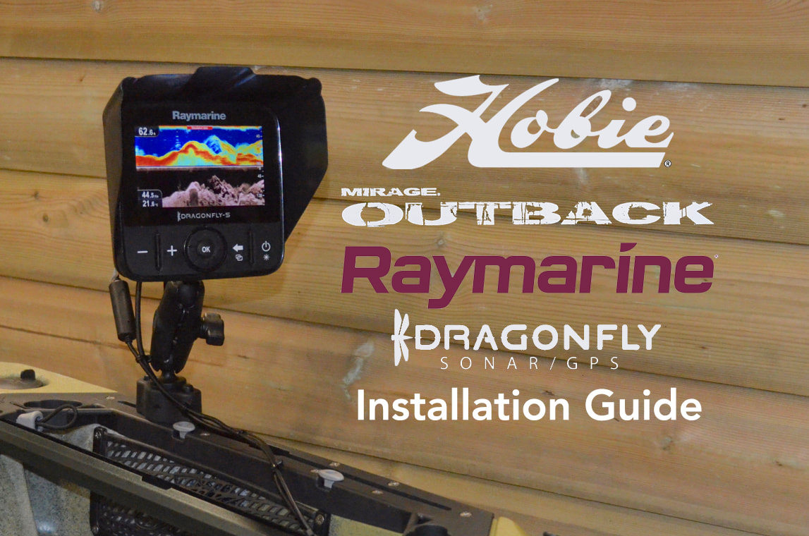 Fitting a Raymarine Dragonfly fish finder to a Hobie Kayak