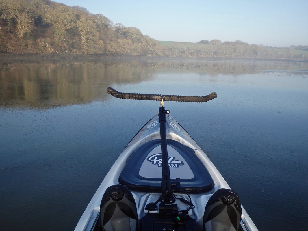 Kayaking on a misty River Helford