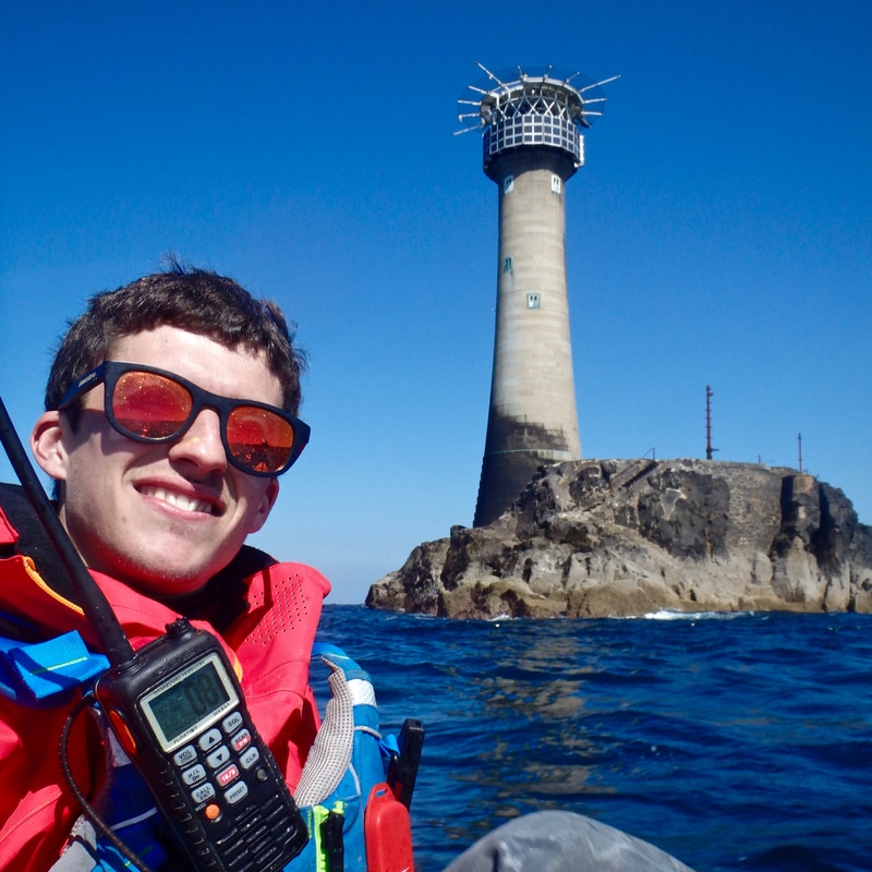 Kayaking at Longships Lighthouse