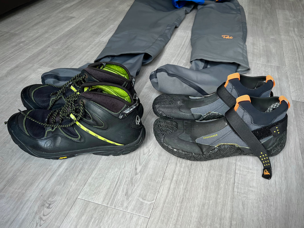 Palm Gradient Boots and Palm Descender Boots for Kayaking
