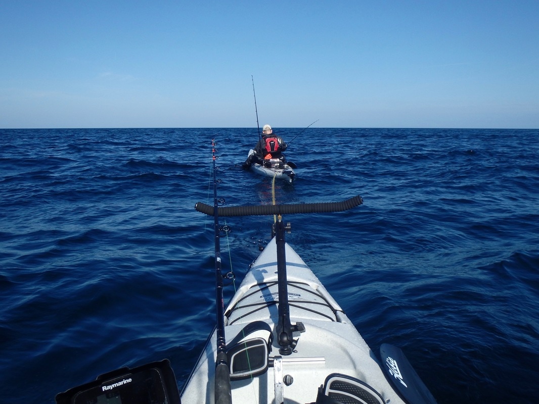 Kayak Fishing offshore 