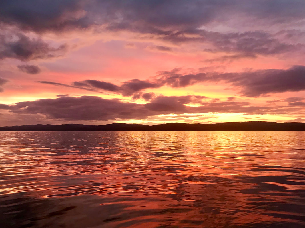 Sunset in the Sound of Jura